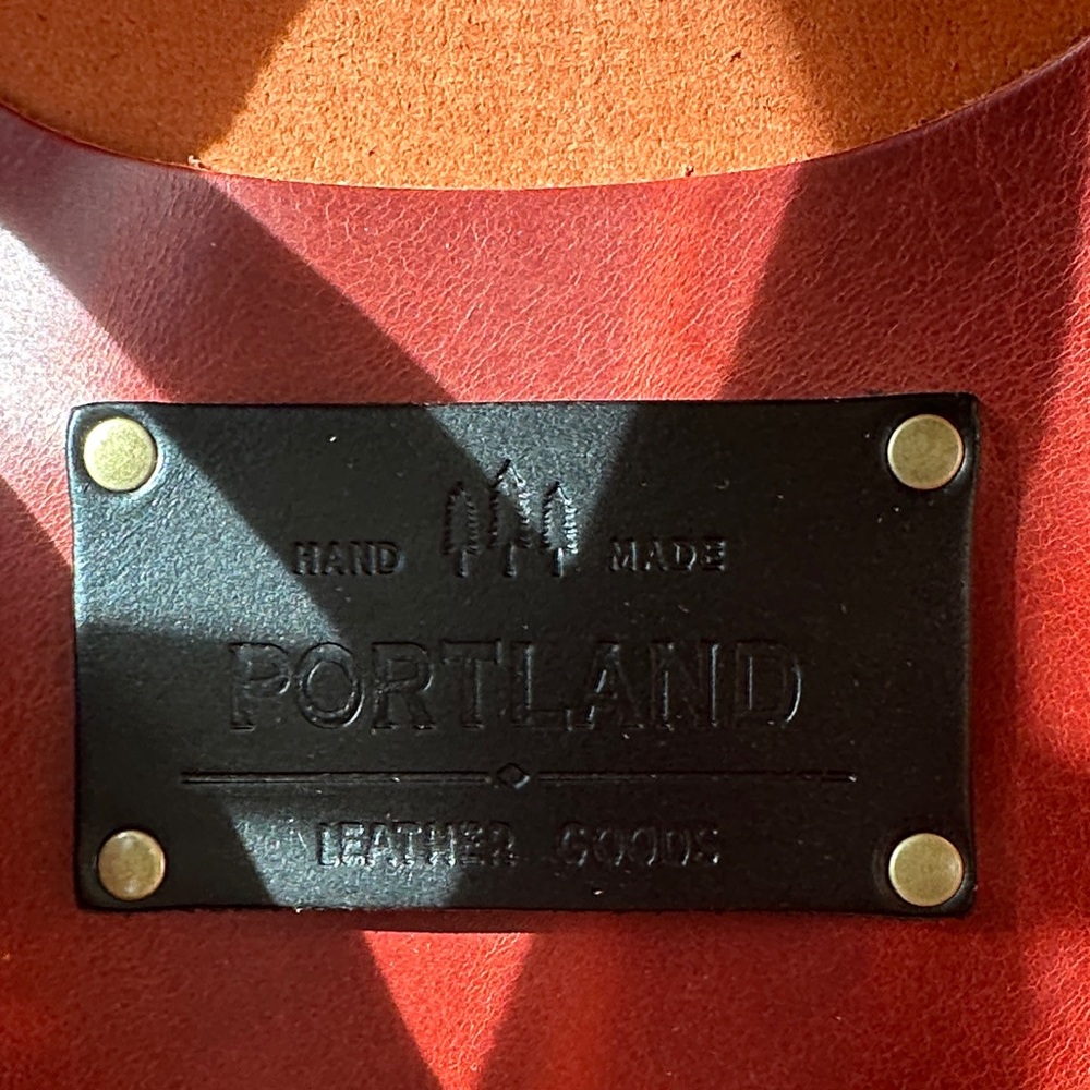 Portland Leather Red Small Classic Tote - Picture 2 of 11